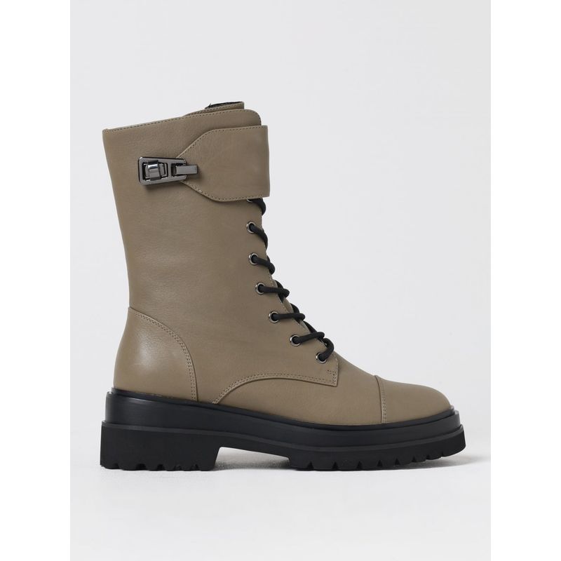 Coccinelle Flat Ankle Boots Woman Green